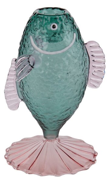 CORAL COAST boroszilikát üveg gyertyatartó 16 cm
