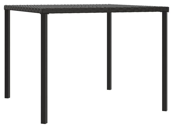 2 részes szürke polyrattan kerti étkezőgarnitúra párnákkal