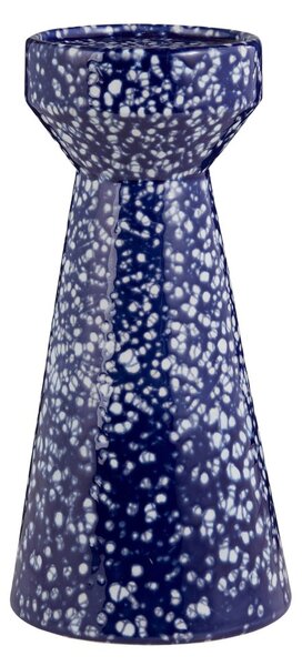 SPECKLE kerámia gyertyatartó 25cm, kék