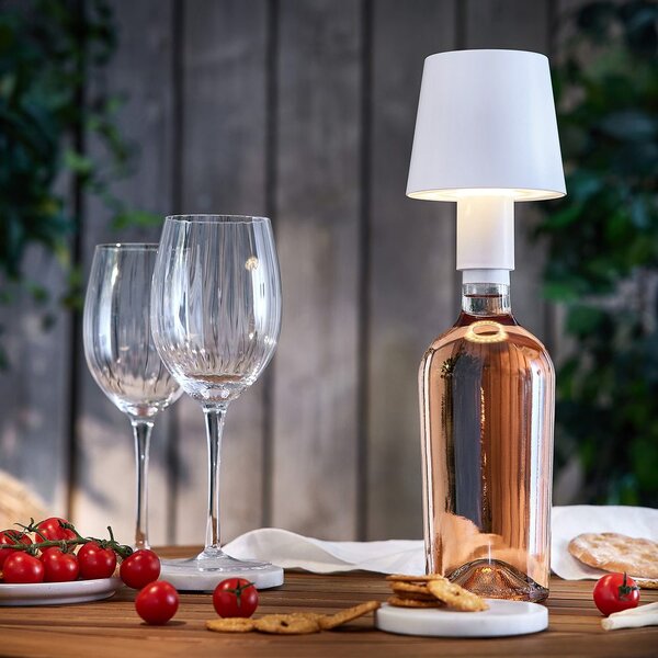 BOTTLE LIGHT palackra helyezhető LED lámpa, fehér