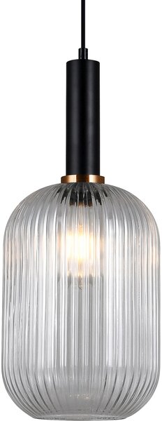 Italux glamour modern függeszték antiola fekete átlátszó itxpnd-5588-1l-bkcl