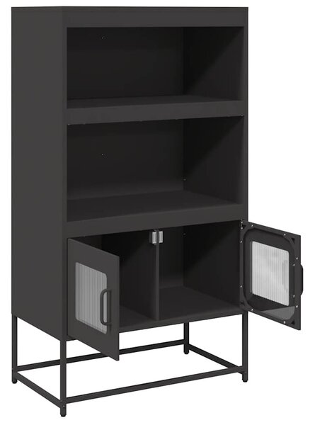Magastábla Fekete 68x39x123 cm Acél
