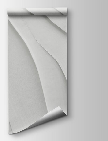 Fotótapéta Fehér felület hullámos vonalakkal, 3D fotótapéta, Népszerű fotótapéta, w02298 - Tapeko.hu