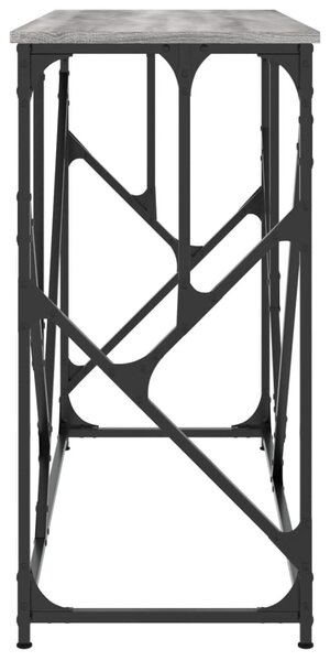 Szürke sonoma színű szerelt fa tálalóasztal 100x40x80 cm