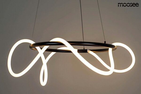 Moosee Serpiente 60 LED Függőlámpa Fekete Gyűrű Dekoratív