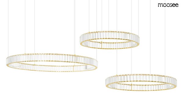 Moosee Liberty 3B Kristály Arany LED Függőlámpa
