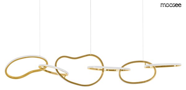 MOOSEE Jazz 6 LED Függőlámpa Arany Gyűrűs