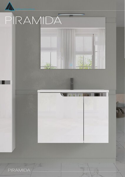 Piramida PERLA 75 G fürdőszobai tükör LED világítással - érintőkapcsolóval - 75 x 60 x 4 cm