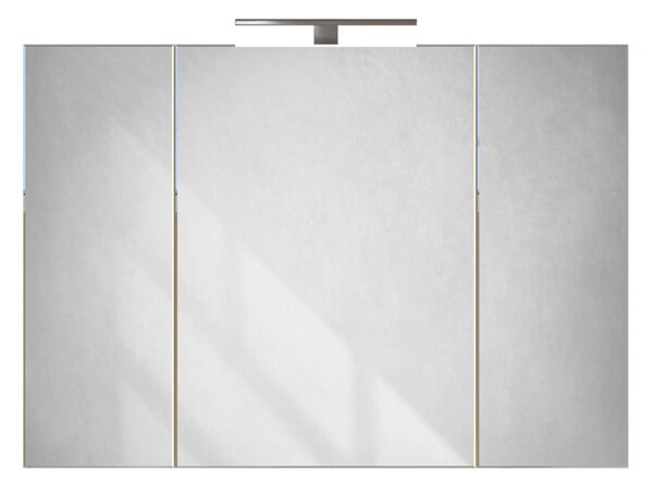 Piramida AKVA Tükrös fürdőszobai szekrény - LED világítással - 100 x 69 x15cm