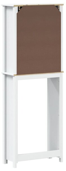 BERG fehér tömör fa WC feletti tároló 60 x 27 x 164,5 cm