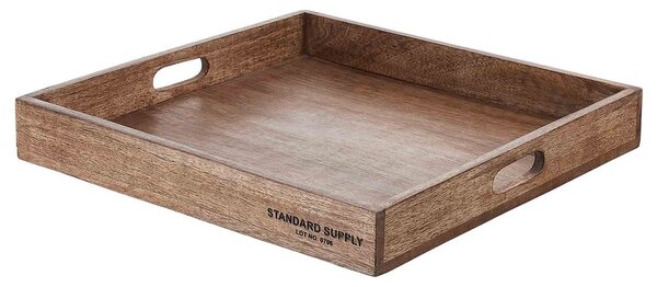 STANDARD SUPPLY mangófa tálca, szögletes 38 x 38cm