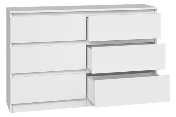 Aldabra M6 120 2X3 komód, 120x75x30 cm, fehér