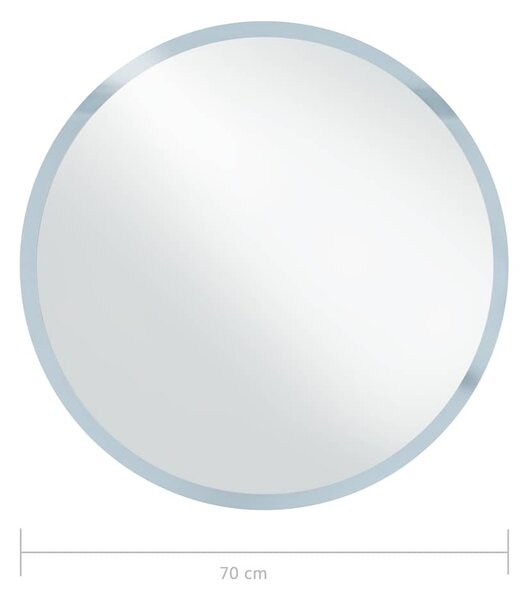 LED-es fürdőszobai falitükör 70 cm