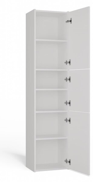 Aldabra S43 fürdőszoba szekrény, 40x170x30 cm, fehér