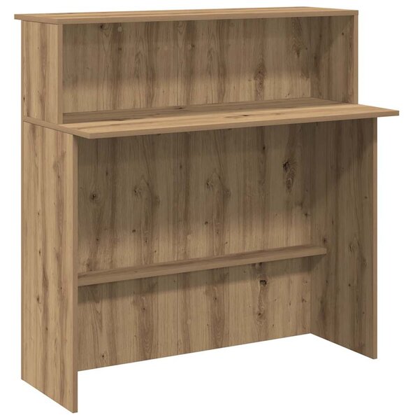 Recepciós pult kézműves tölgy 100x50x103,5 cm szerelt fa