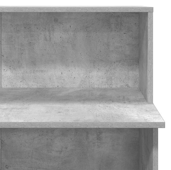 Recepciós pult betonszürke 100x50x103,5 cm szerelt fa