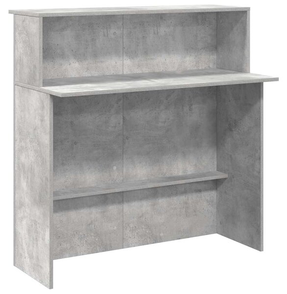 Recepciós pult betonszürke 100x50x103,5 cm szerelt fa