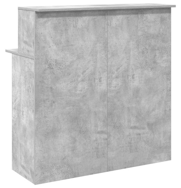 Recepciós pult betonszürke 100x50x103,5 cm szerelt fa