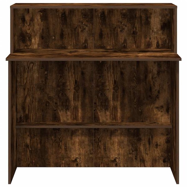Recepciós pult füstös tölgy 100x50x103,5 cm szerelt fa
