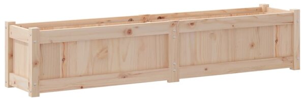 Tömör fenyőfa növénytartó 150x31x31 cm