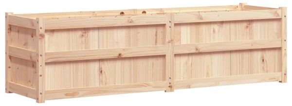 Tömör fenyőfa kerti virágláda 180 x 50 x 50 cm