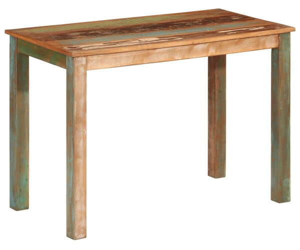 Tömör újrahasznosított fa étkezőasztal 110 x 55 x 76 cm