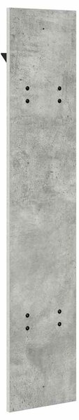 Fali Kabáthorog Beton Szürke 20 x 1,5 x 100 cm Faanyag