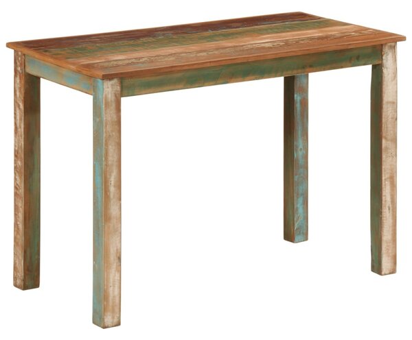 Tömör újrahasznosított fa étkezőasztal 110 x 55 x 76 cm