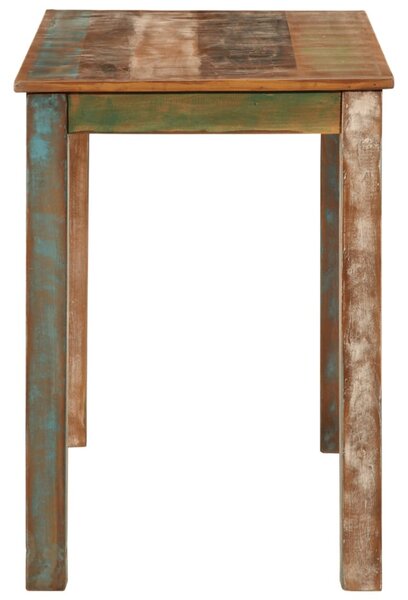 Tömör újrahasznosított fa étkezőasztal 110 x 55 x 76 cm