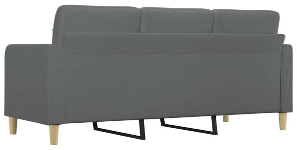3 személyes sötétszürke szövet kanapé 180 cm