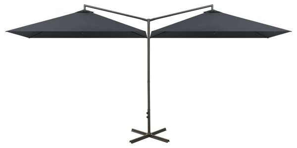 Dupla Napernyő - 600x300 cm - Antracitszürke