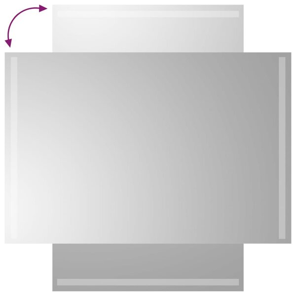 LED-es fürdőszobatükör 60x90 cm