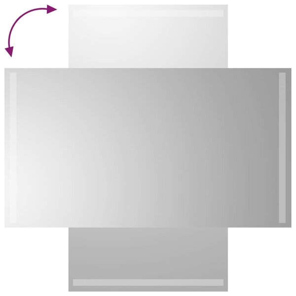 LED-es fürdőszobatükör 50x90 cm