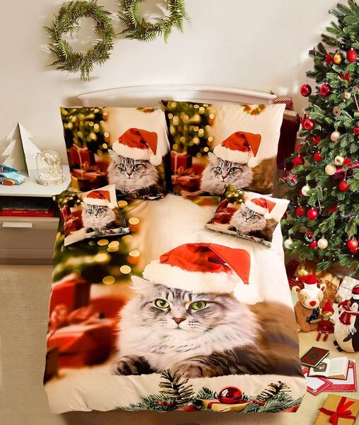 3D Pamut ágynemű MAGIC PAWS színes + párnahuzat 40x50 cm ajándékba Ágyneműhuzat mérete: 70 x 90 cm | 140 x 200 cm