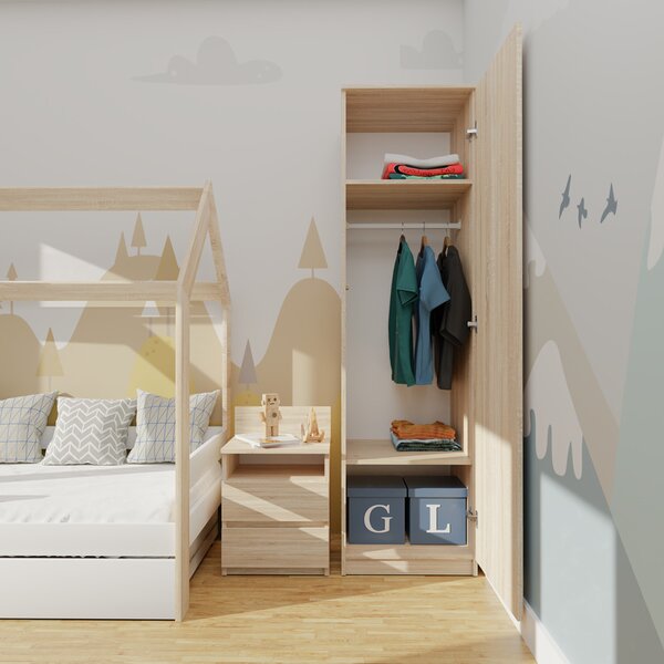 SD-50 gardróbszekrény, sonoma