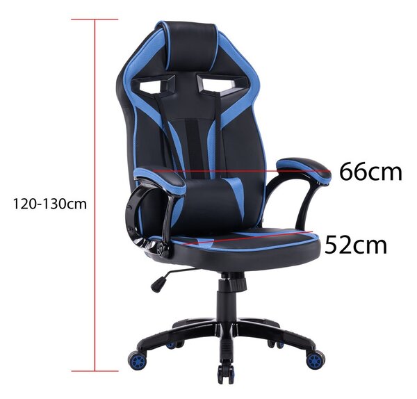 Gamer és irodai szék, Drift, kék