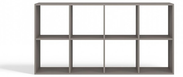Aldabra Malax 2x4 polc, 147x75x30 cm, agyag színű