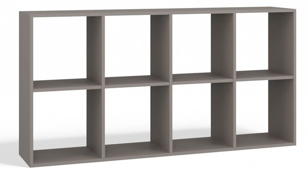 Aldabra Malax 2x4 polc, 147x75x30 cm, agyag színű
