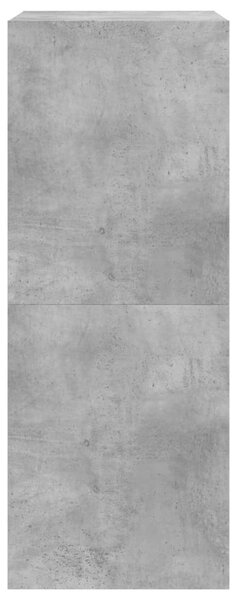 Betonszürke cipőszekrény 2 kihajtható fiókkal 80 x 42 x 108 cm