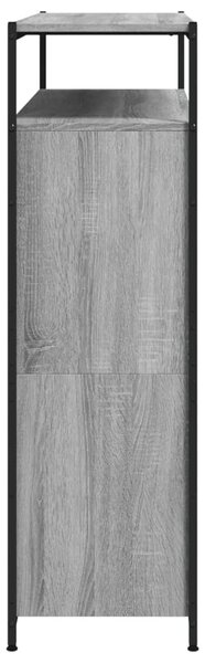 Szürke sonoma cipőszekrény 4 kihajtható fiókkal 100x34x112 cm