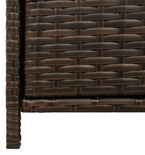 Barna polyrattan kerti tárolószekrény 83x45x76 cm