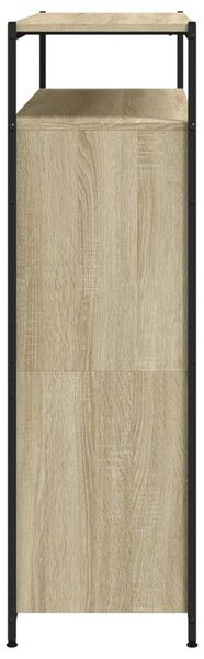 Sonoma tölgy cipőszekrény 4 kihajtható fiókkal 100x34x112 cm