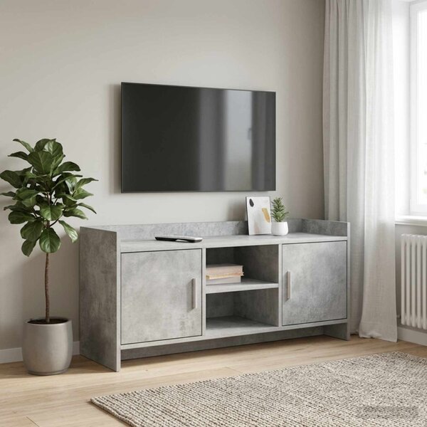 TV szekrény 102 x 33 x 47 cm Betonszürke Szerelt Fa