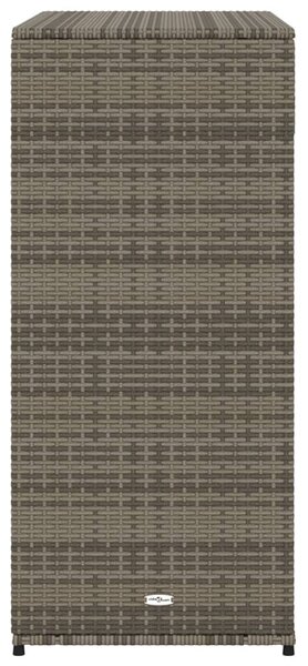Szürke polyrattan kerti tárolószekrény 105 x 55 x 113 cm