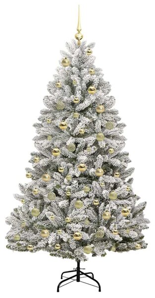 Mű karácsonyfa 180 cm 300 LED Meleg fehér PVC és Acél