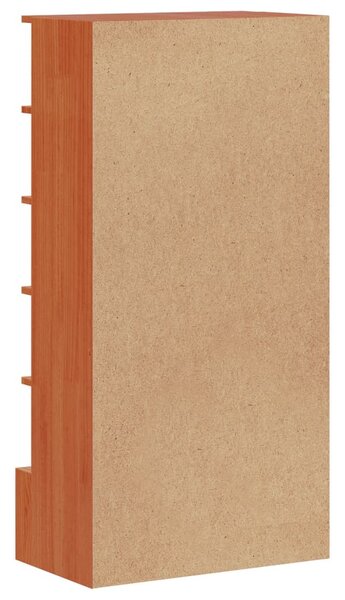 Viaszbarna tömör fenyőfa cipőszekrény 52 x 30 x 104 cm