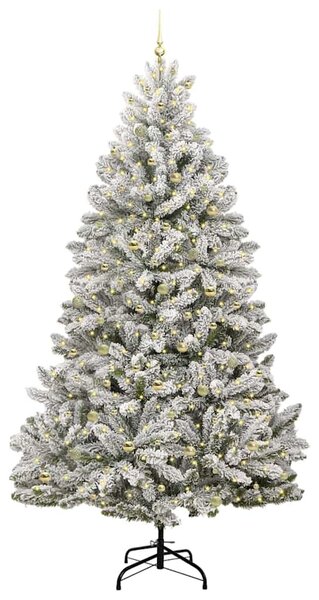 Mű karácsonyfa 300 cm 300 LED Meleg fehér PVC és Acél