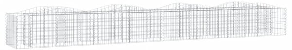 Íves horganyzott vas gabion magaságyás 400x50x50 cm