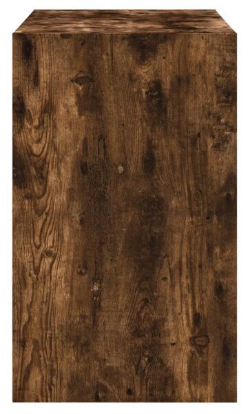 Füstös tölgy színű szerelt fa cipősszekrény 80 x 42 x 69 cm