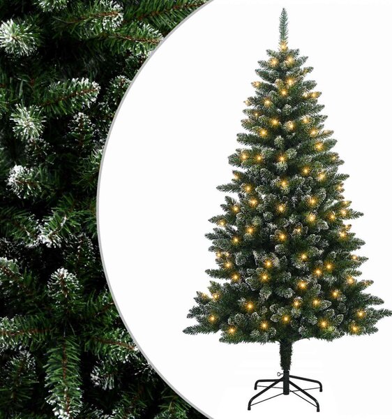 Műanyag Hajtogatós Karácsonyfa 150 cm 150 LED Meleg fehér